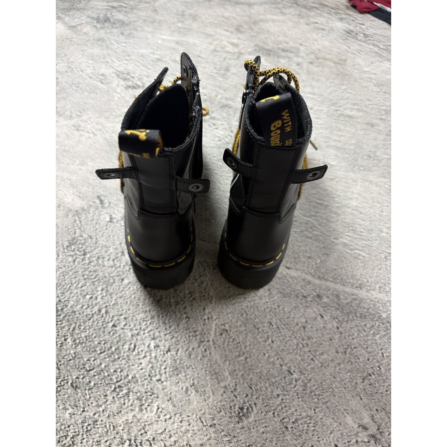 Dr. Martens Doc JADON XL LEATHER PLATFORM BOOTS