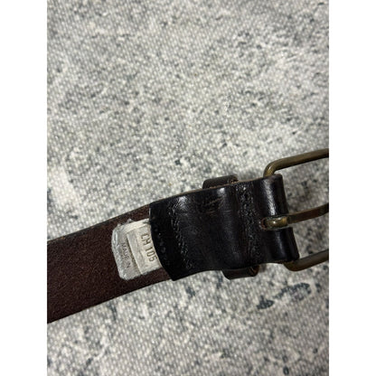 Diesel black leather belt Y2K