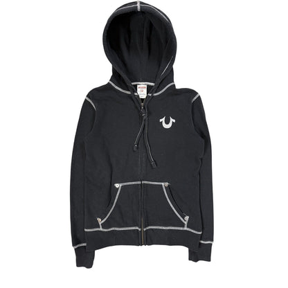 True Religion zip hoodie big logo vintage skulls Y2K