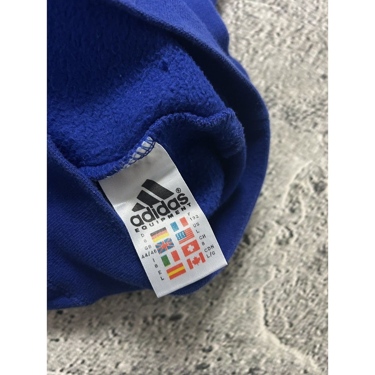 Adidas vintage sweatshirt blue halfzip Equipment EQT 2000s
