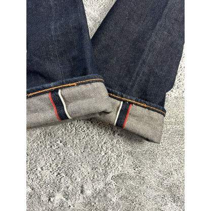 Evisu jeans daicock koi big logo embroidery selvedge denim