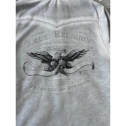 True Religion zip hoodie big logo vintage big logo Y2K