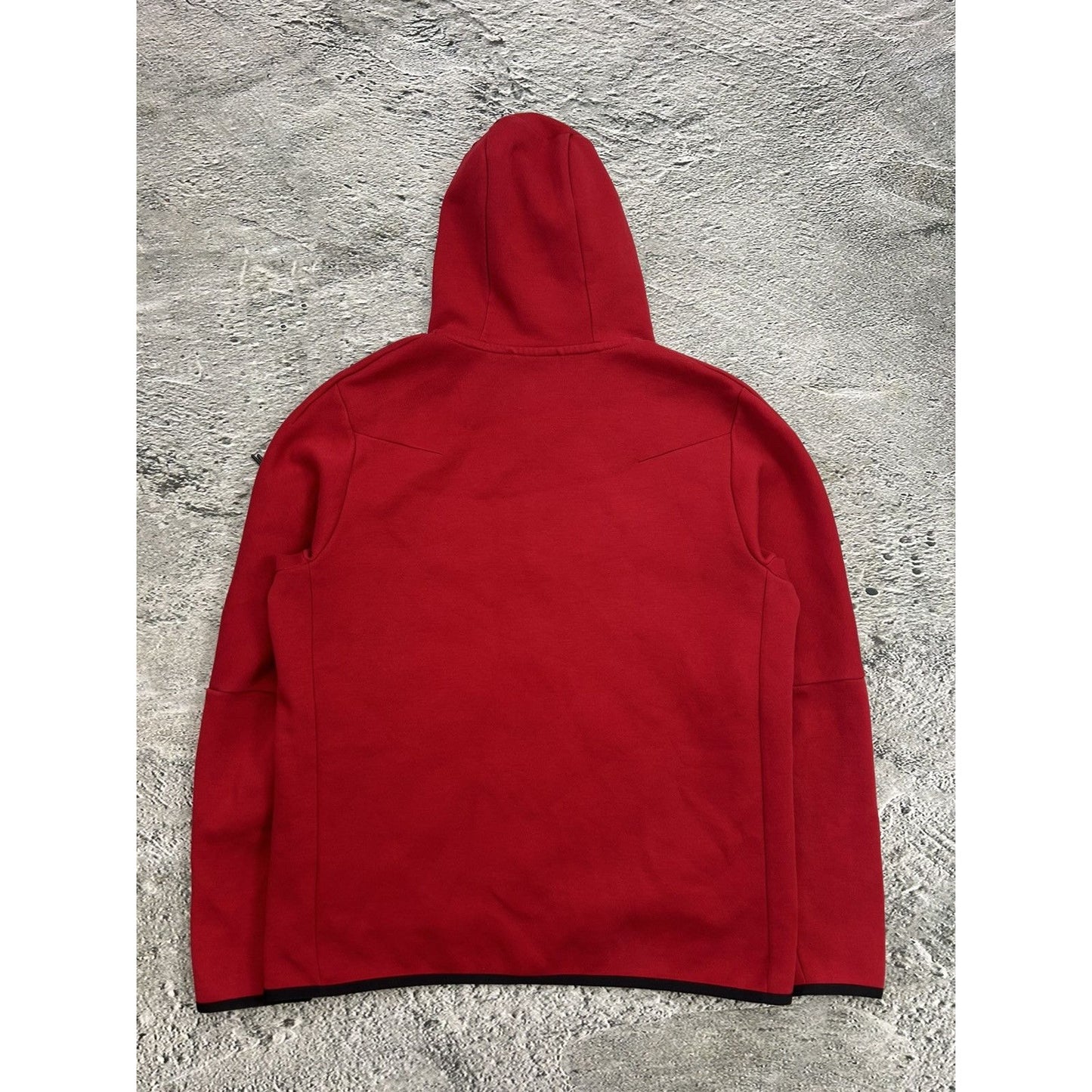 Nike tech fleece zip hoodie red