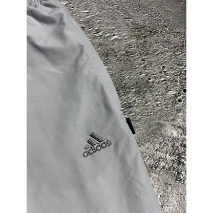 Adidas vintage grey nylon track pants drill Y2K