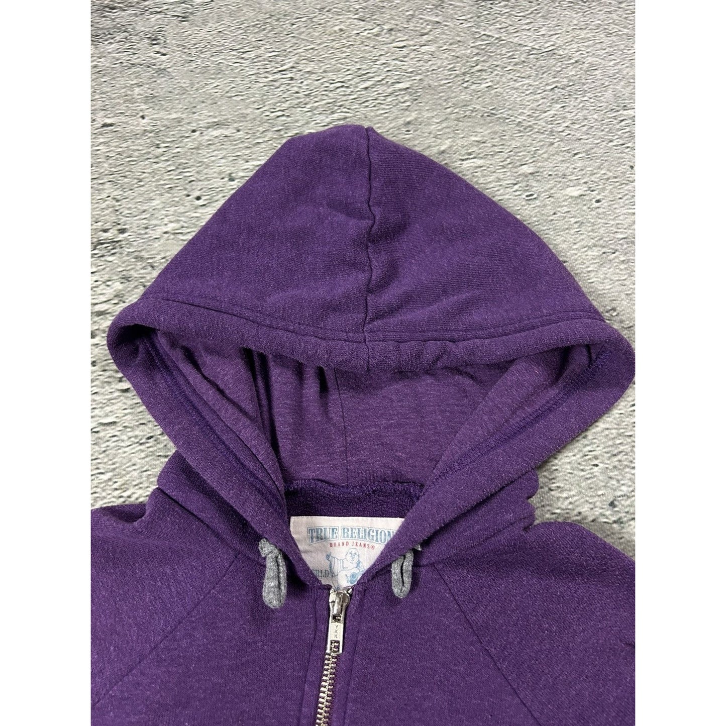 True Religion vintage zip hoodie purple Rhinestones Y2K