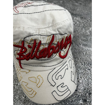 Billabong cap vintage beige Y2K big logo graffiti swag