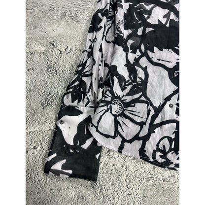 Gucci shirt white black abstract longsleeve Tom Ford era