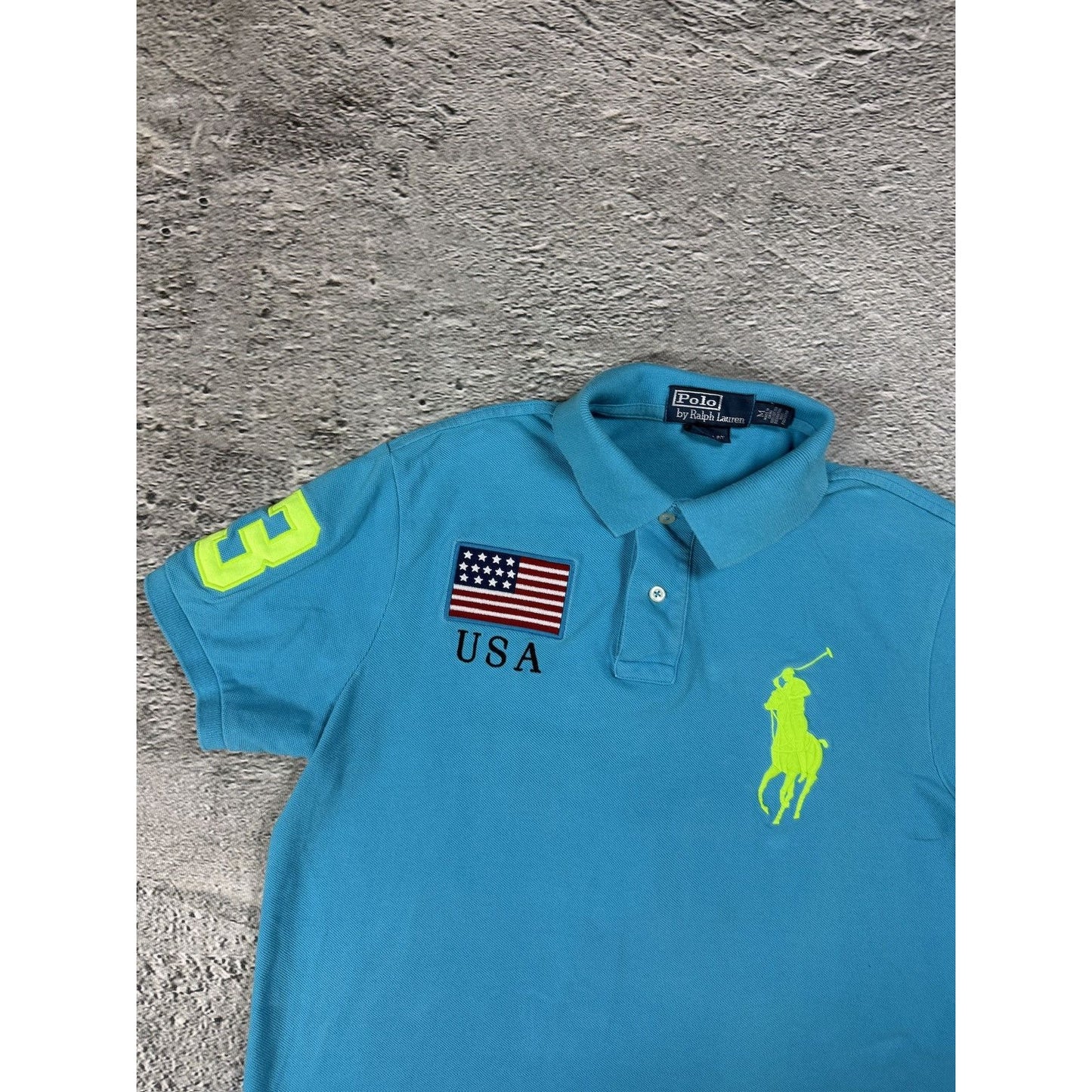 Chief Keef Polo Ralph Lauren USA Polo T-shirt vintage flag