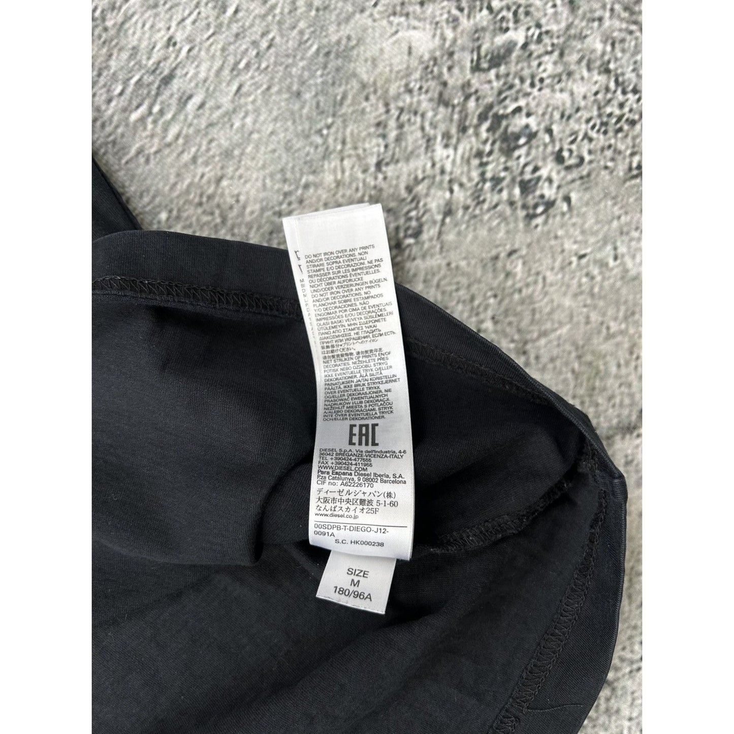 Diesel t-shirt Y2K faces graphic print