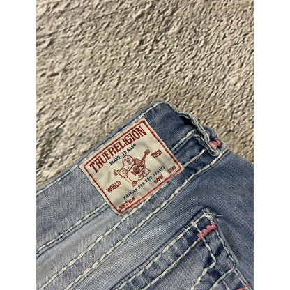 True Religion blue jeans Y2K vintage billie super baggy pink