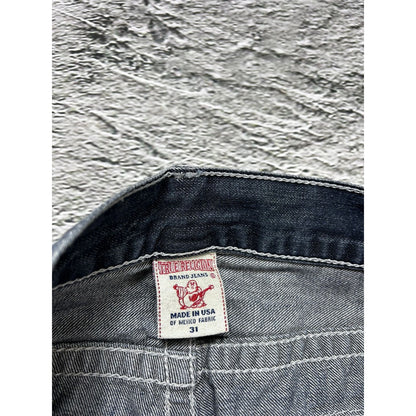 True Religion navy jeans thick triple stitching boot cut