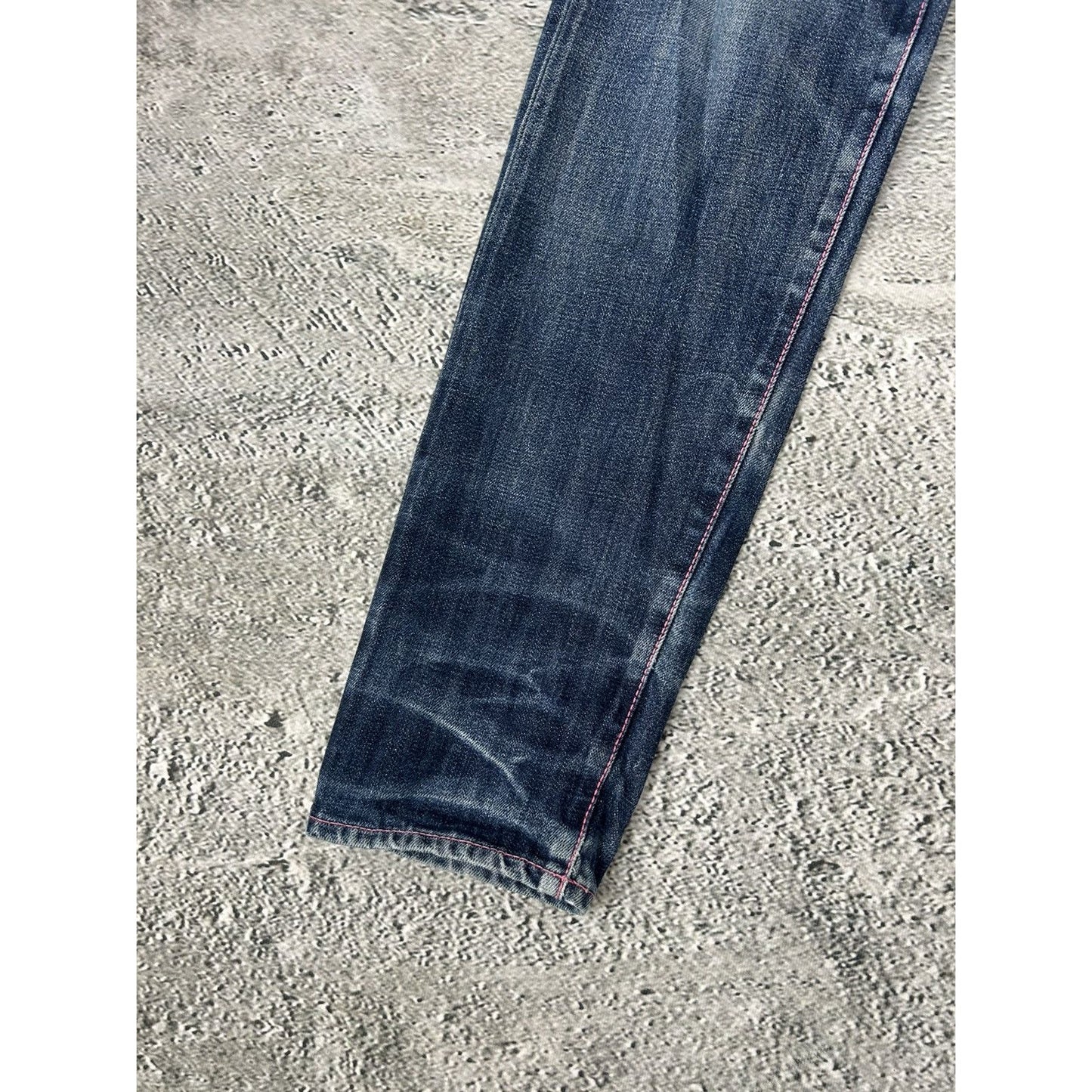 Evisu jeans daicock big logo pink selvedge denim Japan