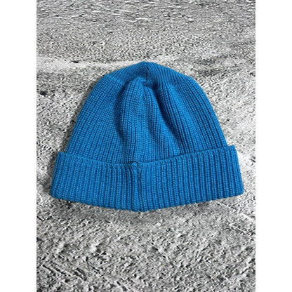 Moncler beanie vintage blue wool 80s