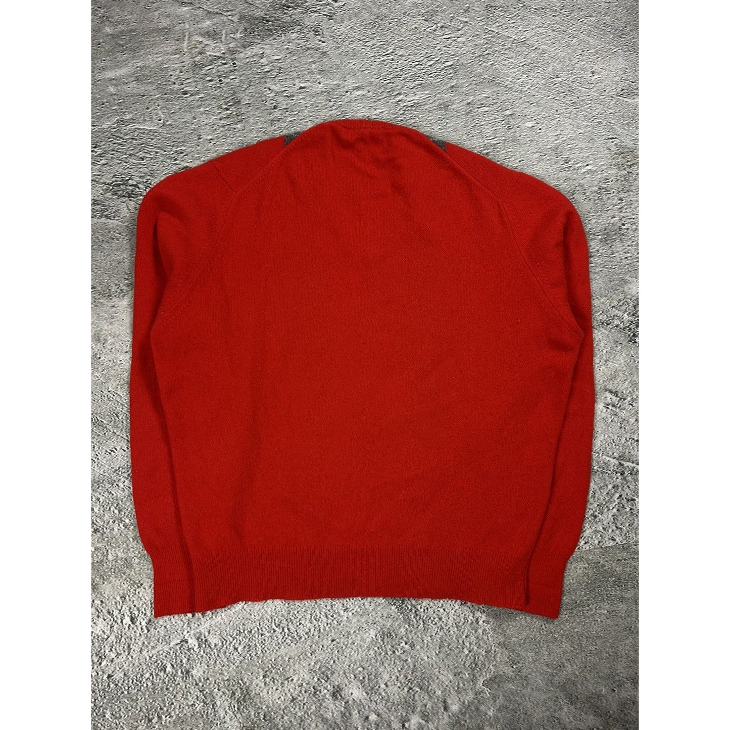 Burberrys vintage red sweater wool
