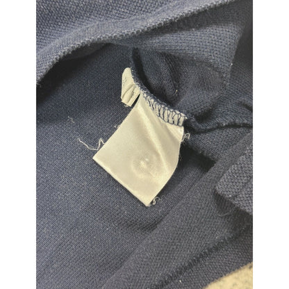 Yves Saint Laurent polo big logo stripped YSL t-shirt grey