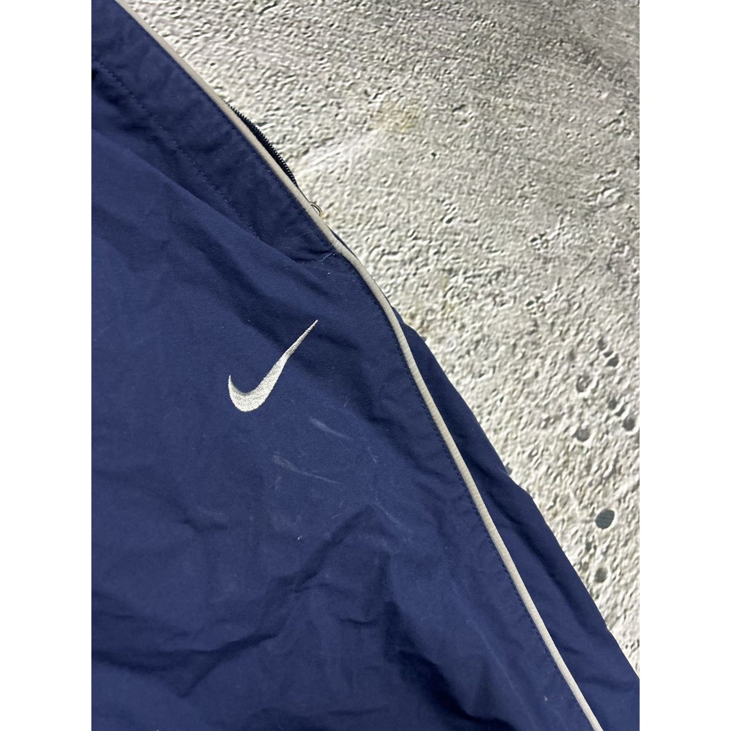 Nike vintage navy nylon track pants drill parachute y2k