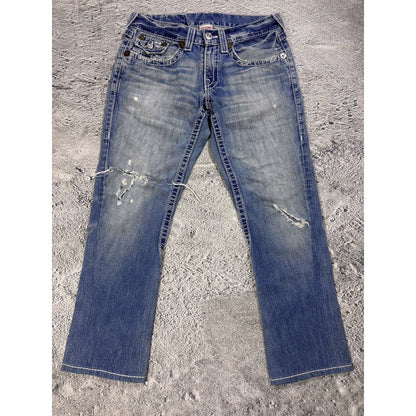 True Religion Joey jeans vintage denim pants flared blue