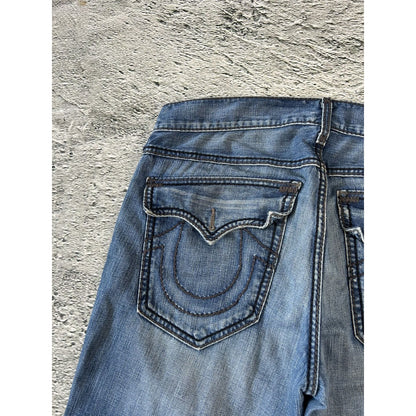 True Religion vintage blue jeans Ricky thick stitching Y2K