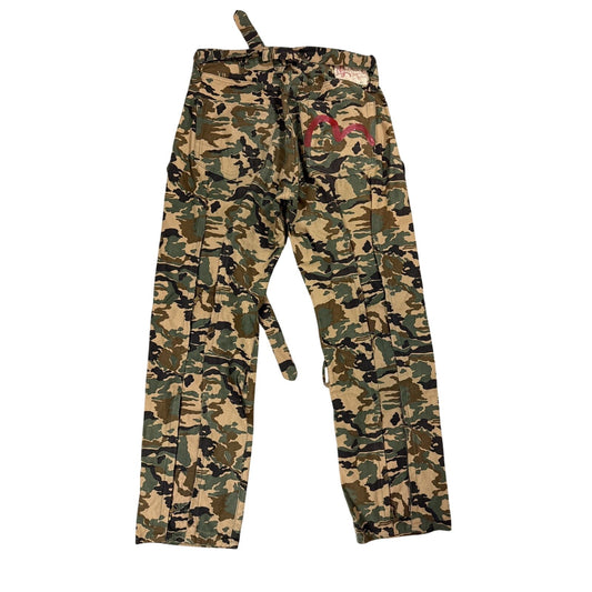Evisu private stock camo Evis cow tag hand painted