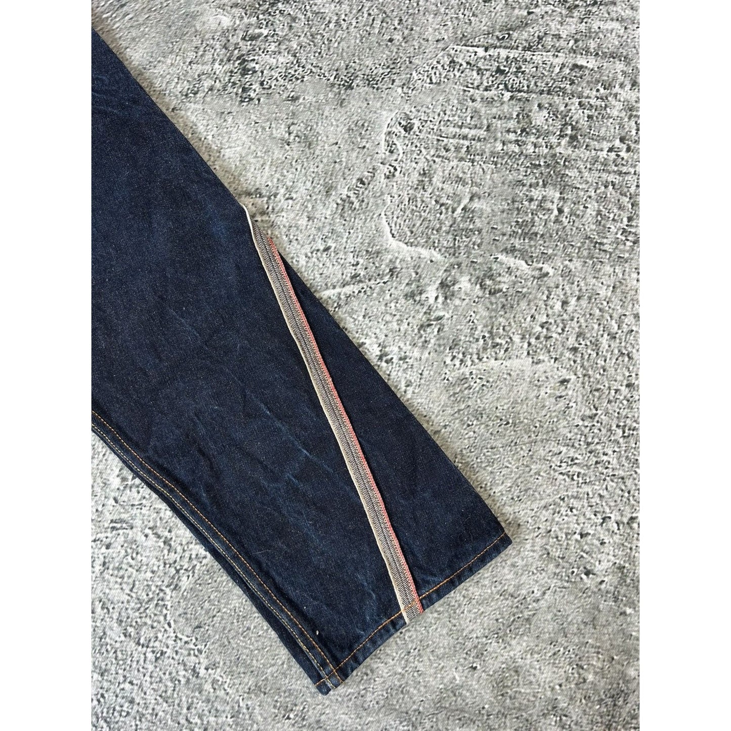 Evisu jeans vintage inside out selvedge red embroidery