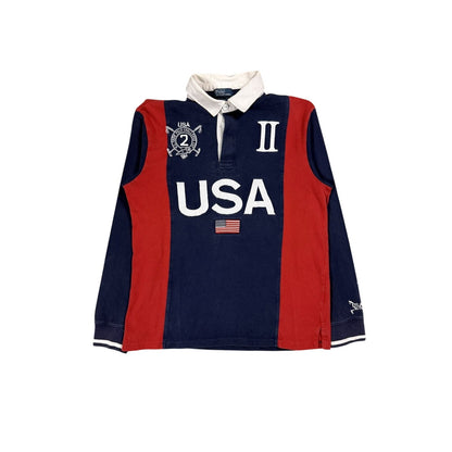 Chief Keef Polo Ralph Lauren USA longsleeve navy big logo