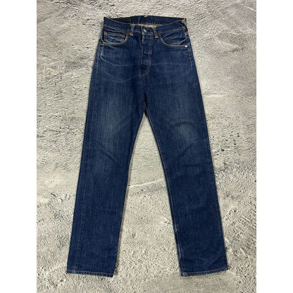 Evisu jeans daicock vintage selvedge navy big logo white