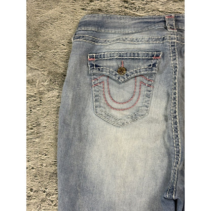 True Religion blue jeans Y2K vintage billie super baggy pink