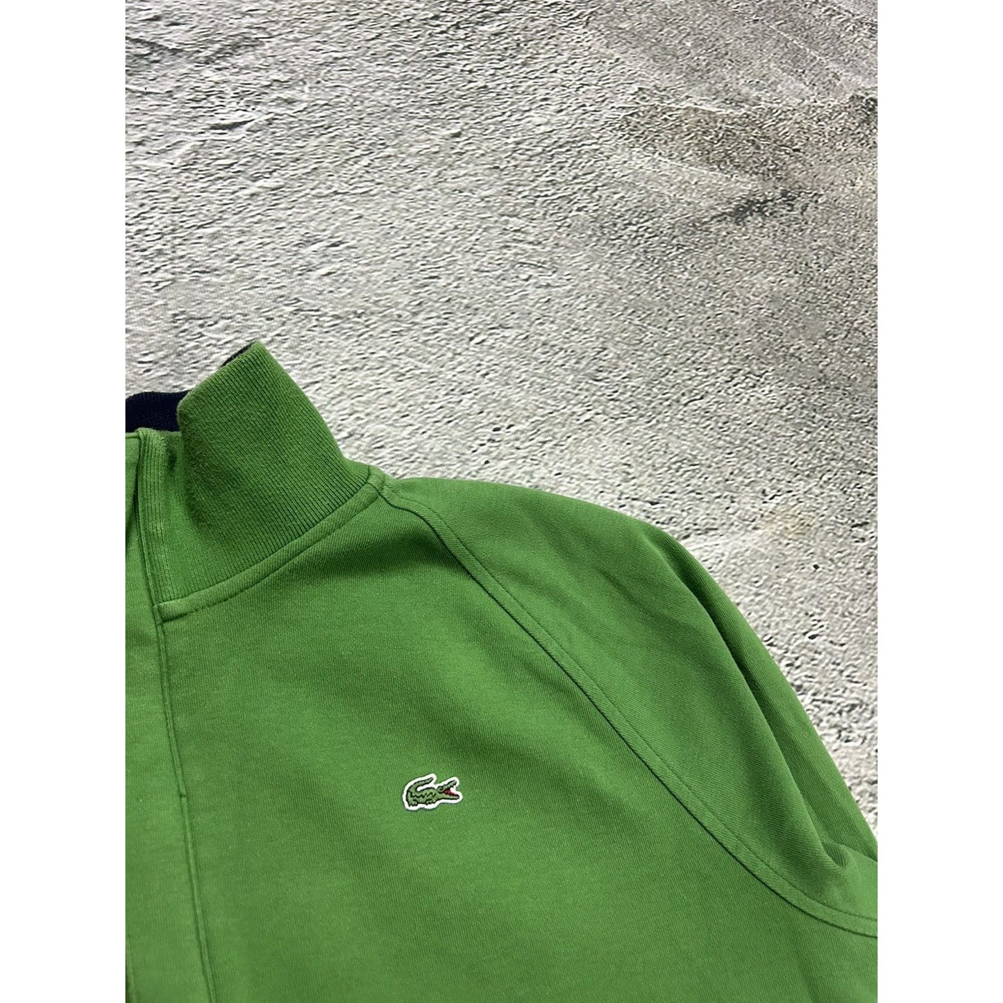 Lacoste green sweatshirt half-zip