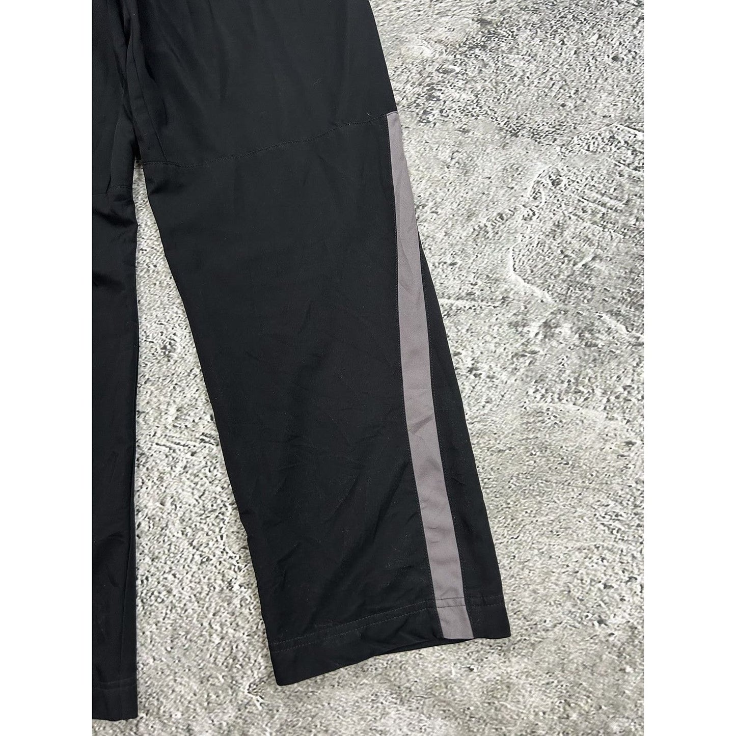 Nike nylon track pants black vintage drill Y2K parachute