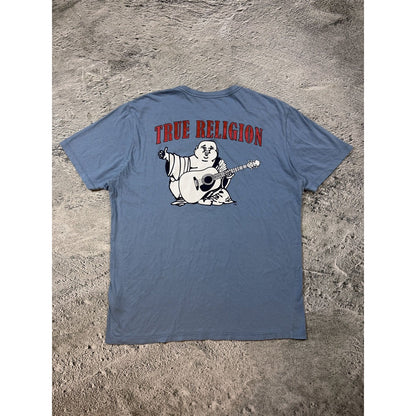 True Religion blue T-shirt logo California