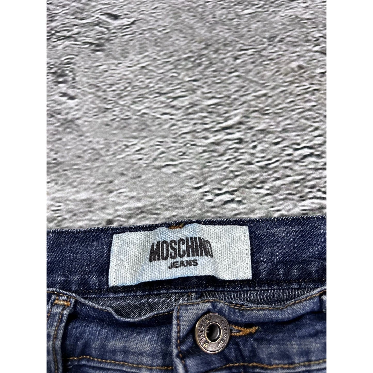 Moschino jeans stars vintage blue denim pants Y2K