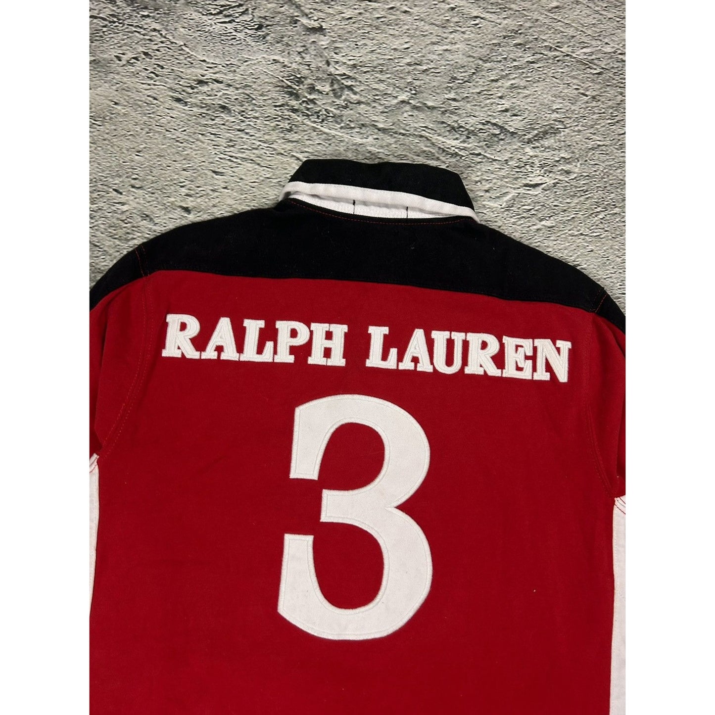 Chief Keef Polo Ralph Lauren longsleeve big logo red white