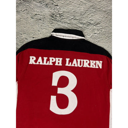 Chief Keef Polo Ralph Lauren longsleeve big logo red white