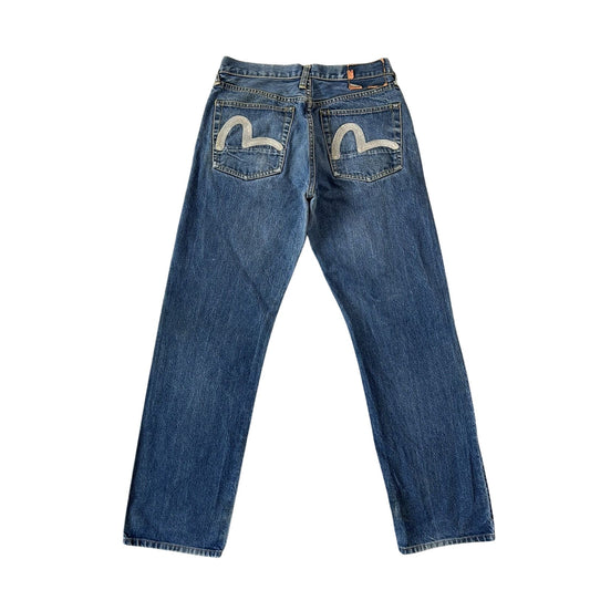 Evisu jeans vintage embroidery seagull logo selvedge