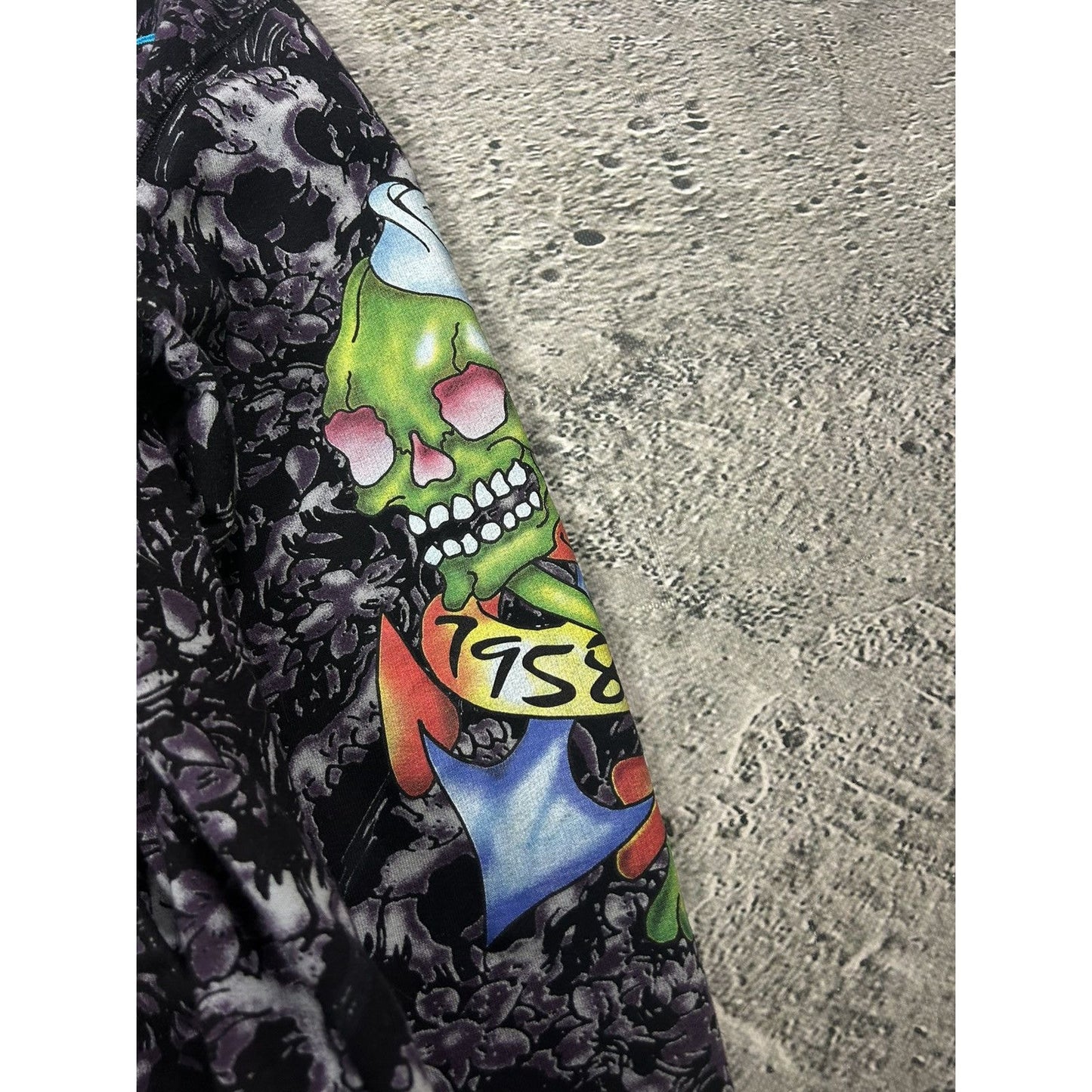 Ed Hardy zip hoodie purple vintage Y2K Christian Audigier