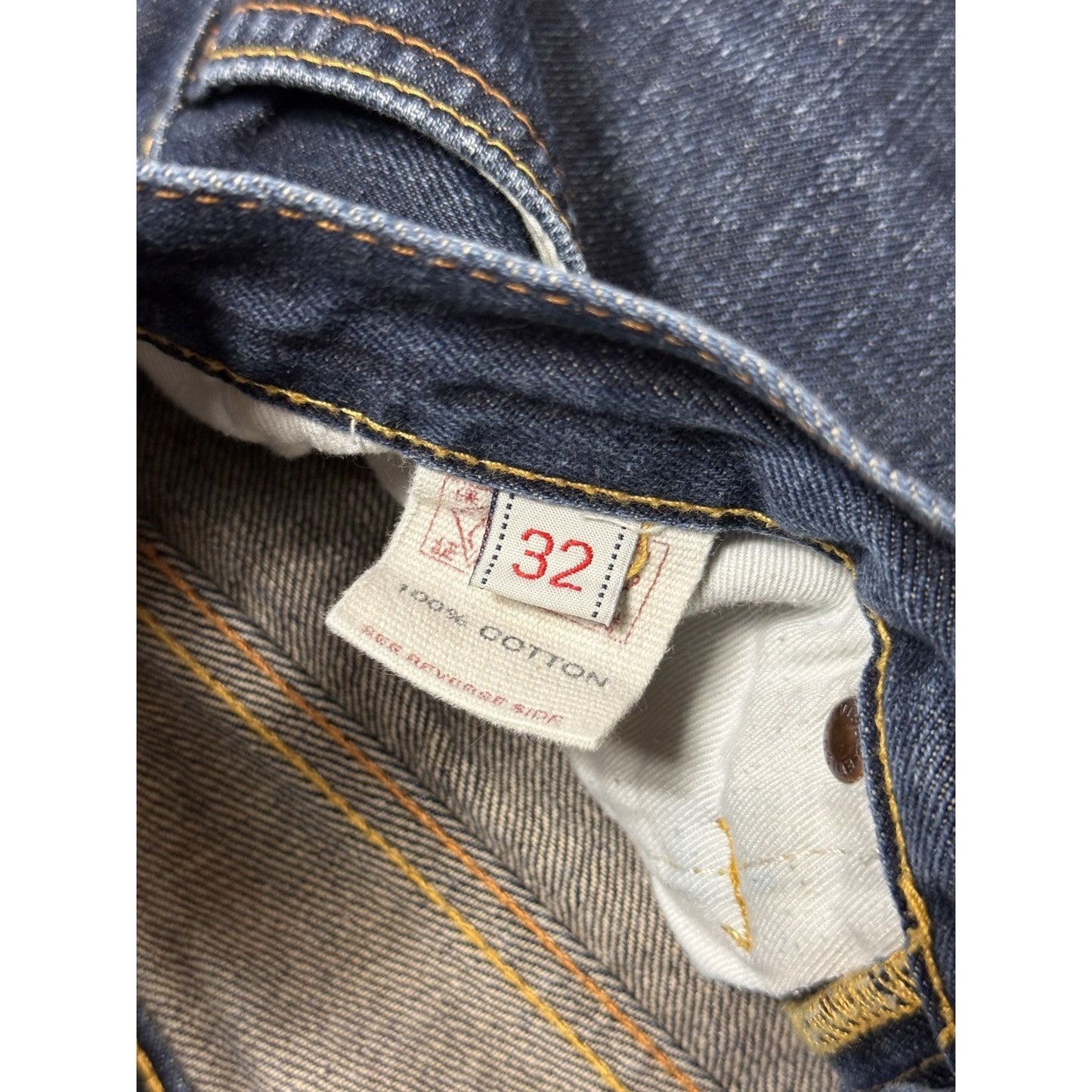 Evisu jeans vintage embroidery seagull logo selvedge