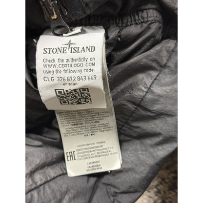 Stone Island puffer jacket Crinkle Reps NY down Black badge