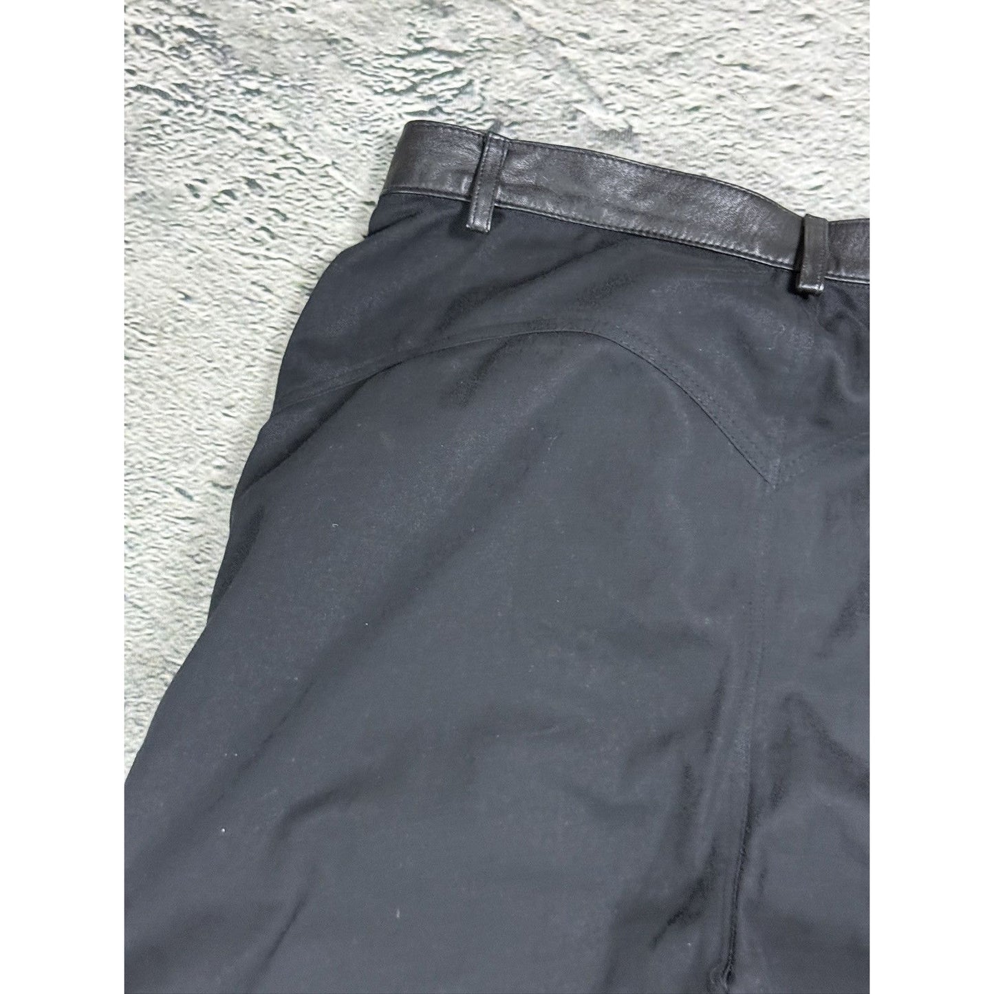 MCM Black Leather Pants Vintage