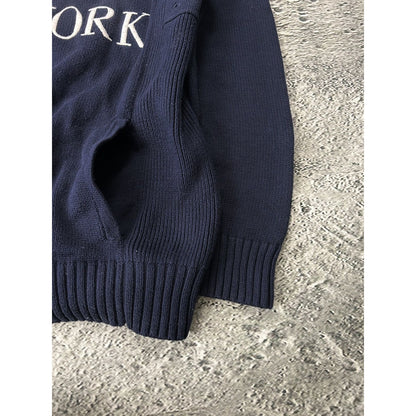 Chief Keef Polo Ralph Lauren zip sweater New York navy