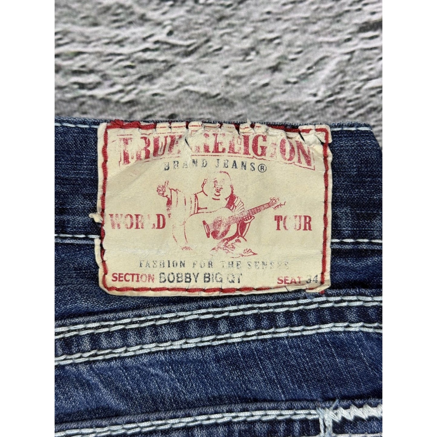 True Religion jeans vintage Bobby big QT denim straight