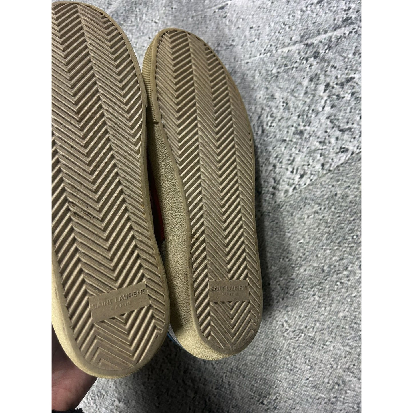 Saint Laurent Paris Silver Court Metallic Hedi Slimane era