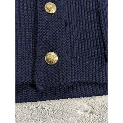Christian Dior Monsieur Cardigan vintage 70s sweater navy