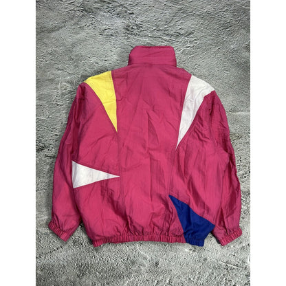 Head track suit vintage pink nylon pants jacket rave Y2K