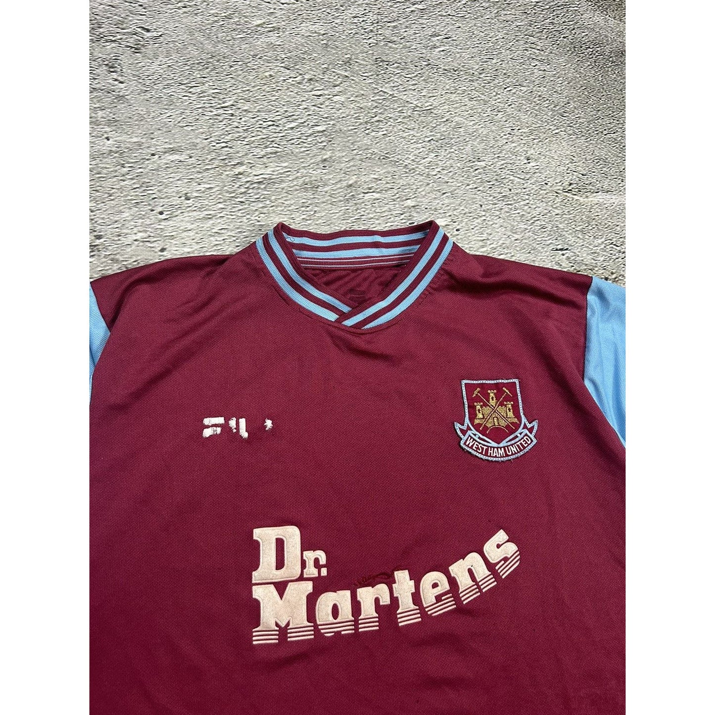 West Ham United vintage Fila Jersey Dr. Martens 2001 2003