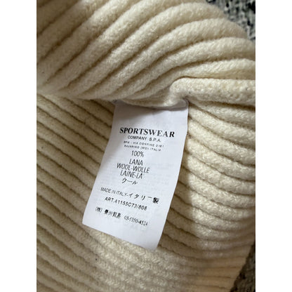 Stone Island wool turtleneck sweater beige knitwear