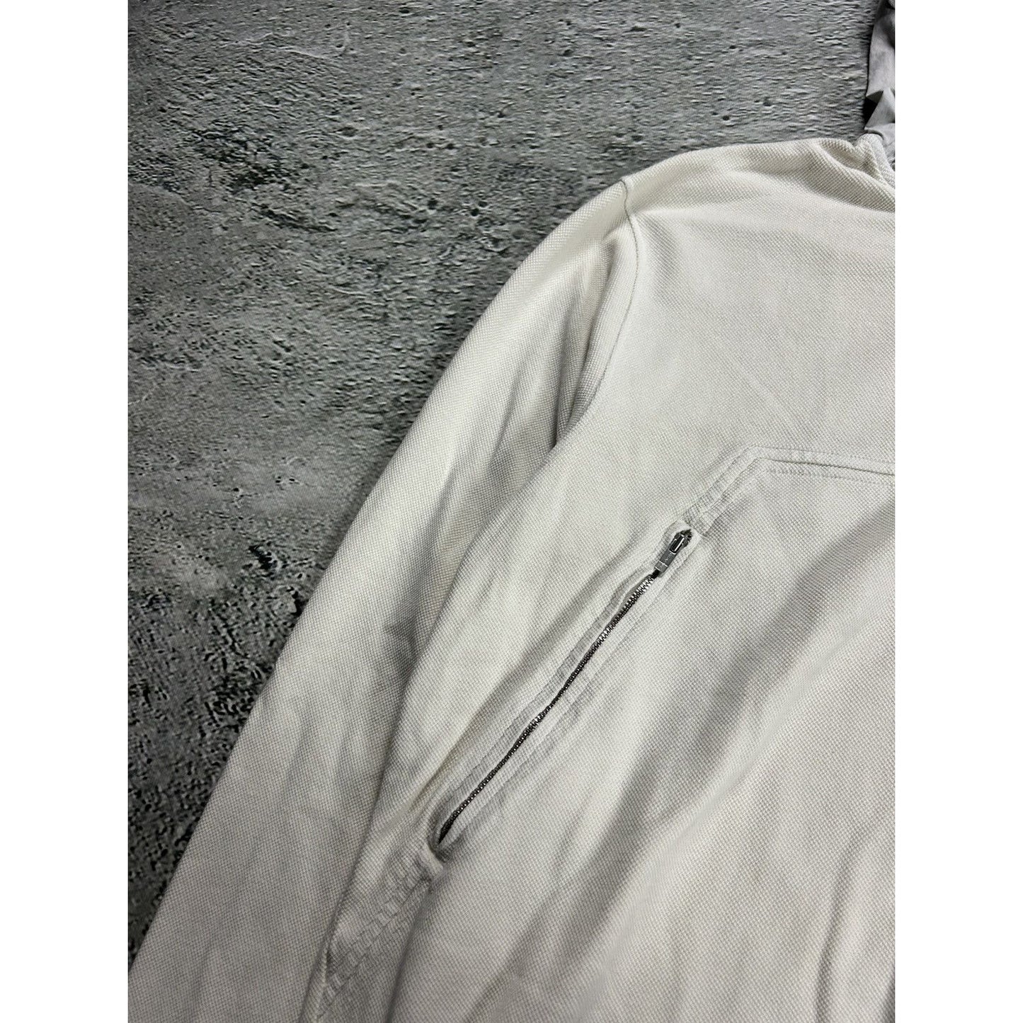C.P. Company zip hoodie nylon hood white 2005