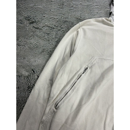 C.P. Company zip hoodie nylon hood white 2005