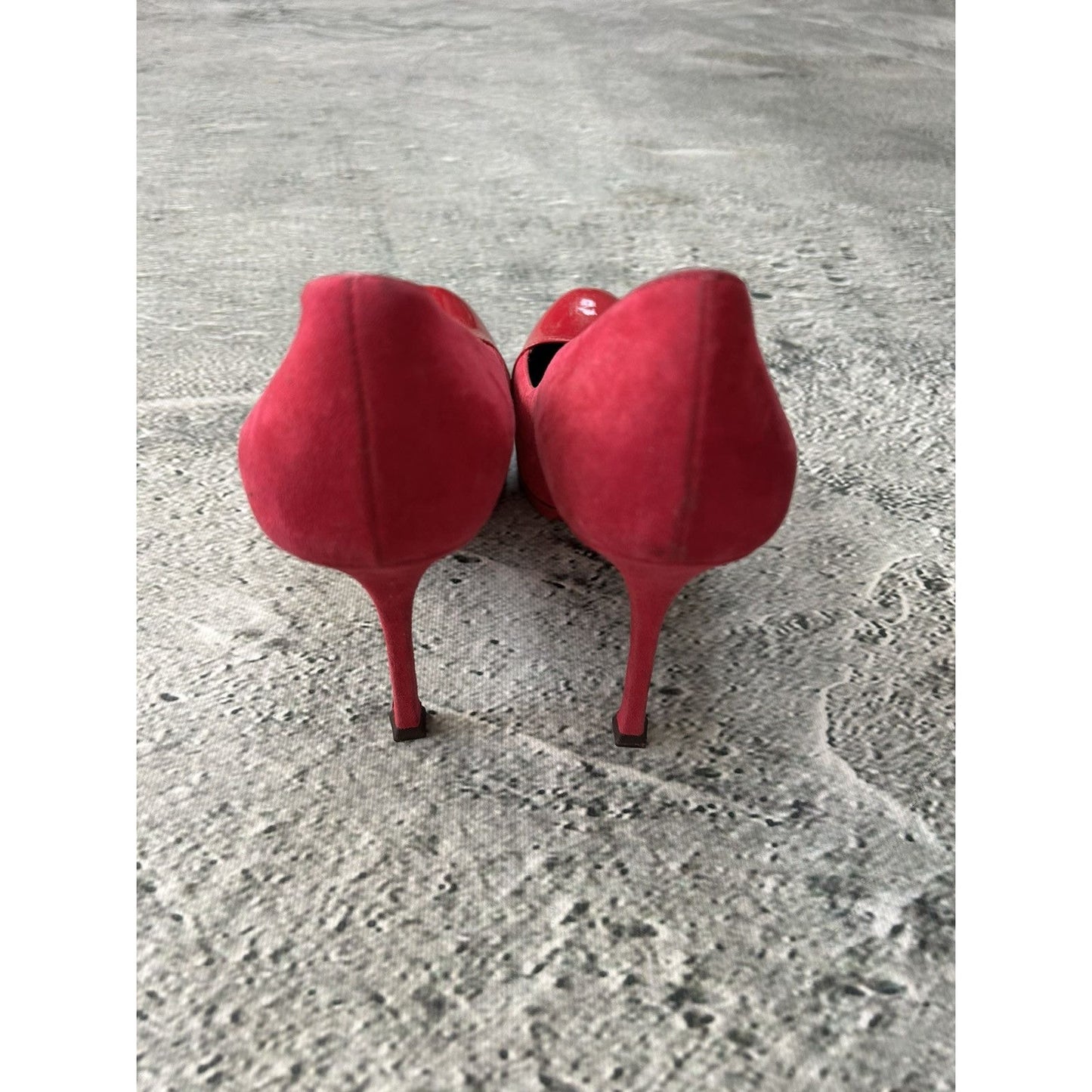 Saint Laurent Paris Tribute 2 High Heels Fushia Pink Suede