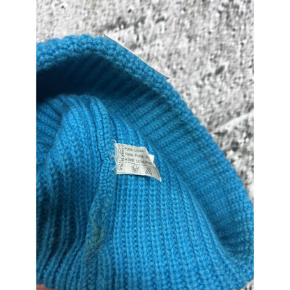 Moncler beanie vintage blue wool 80s