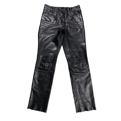 Leather pants vintage black